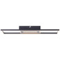 Preview: Brilliant Besson LED Deckenleuchte 55x16cm 24W Warmweiß Schwarz G99896A06