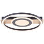 Preview: Brilliant Maureen LED Deckenleuchte 39x37cm 22W Warmweiß Schwarz Holz G99927A76