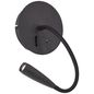 Preview: Brilliant Jutta LED Wandspot mit Flexarm und Schalter 2,8W Warmweiß Sand Schwarz USB G99946/76