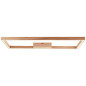 Preview: Brilliant Delgrosso LED Deckenleuchte 83x38cm 24W Warmweiß Eiche Geölt Made in Europe, FSC G99431/35