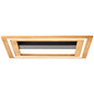 Preview: Brilliant Rhea LED Deckenleuchte 45x45cm 24W Warmweiß Schwarz Holz FSC G99748/76