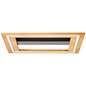Preview: Brilliant Rhea LED Deckenleuchte 45x45cm 24W Warmweiß Schwarz Holz FSC G99748/76