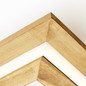 Preview: Brilliant Rhea LED Deckenleuchte 45x45cm 24W Warmweiß Schwarz Holz FSC G99748/76