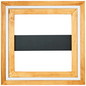 Preview: Brilliant Rhea LED Deckenleuchte 45x45cm 24W Warmweiß Schwarz Holz FSC G99748/76