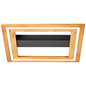 Preview: Brilliant Rhea LED Deckenleuchte 45x45cm 24W Warmweiß Schwarz Holz FSC G99748/76