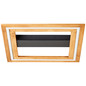 Preview: Brilliant Rhea LED Deckenleuchte 45x45cm 24W Warmweiß Schwarz Holz FSC G99748/76