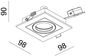 Preview: Deko-Light Deckeneinbauring, Kardan I, silber, 12V, GU5.3 MR16, max. 50W 110100