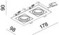 Preview: Deko-Light Deckeneinbauring, Kardan II, silber, 12V, GU5.3 MR16, 2x max. 50W 110101