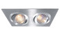 Preview: Deko-Light Deckeneinbauring, silber, 12V, GU5.3 MR16, 2x max. 50W 111821