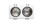 Preview: Deko-Light Deckeneinbauring, silber, 12V, GU5.3 MR16, 2x max. 50W 111821
