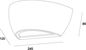 Preview: Deko-Light Wandaufbauleuchte Netito II, E14, max. 25W, Beton, grau 341179