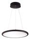 Preview: Deko-Light Pendelleuchte LED Panel transparent rund, Neutralweiß, Alu, Schwarz 342092