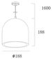 Preview: Deko-Light Pendelleuchte Concreto I, E27, max. 25W, Beton, grau 342128