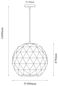 Preview: Deko-Light Pendelleuchte Asterope rund 500, E27, 3x max. 40W, Metall, schwarz, matt 342134