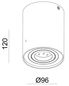 Mobile Preview: Deko-Light Deckenaufbauleuchte Bengala, GU10, max. 50W, Alu, Weiß 348023
