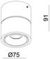Preview: Deko-Light Deckenaufbauleuchte Uni II Mini, Warmweiß, weiß 348122