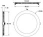 Preview: Deko-Light Deckeneinbauleuchte LED Panel 16, Perlhellgrau RAL 9022, Warmweiß, 115°, 17-18V DC, 700mA 565095