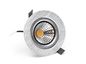 Preview: Deko-Light Deckeneinbauleuchte COB-95-24V-4000K-rund, silber, Neutralweiß, 45°, 24VDC 565309