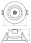 Preview: Deko-Light Deckeneinbauleuchte SMD-68-230V-4000K-rund, Neutralweiß, 45° 565339