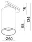 Preview: Deko-Light Schienensystem 3-Phasen 230V, Can, Schwarz, GU10, max. 75W 707081