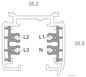 Preview: Deko-Light Schienensystem 3-Phasen 230V, D Line Aufbaustromschiene1m 710000