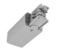 Preview: Deko-Light Schienensystem 3-Phasen 230V, D Line elektrischer Einspeiser rechts grau 710013