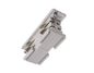 Preview: Deko-Light Schienensystem 3-Phasen 230V, D Line elektrischer Verbinder grau 710016