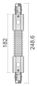 Preview: Deko-Light Schienensystem 3-Phasen 230V, D Line Flexverbinder links-rechts grau 710040