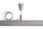 Preview: Deko-Light Schienensystem 3-Phasen 230V, D Line Seilabhängungshalter mit Deckenrosette 1,5m grau 710049