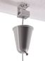 Preview: Deko-Light Schienensystem 3-Phasen 230V, D Line Seilabhängungshalter mit Deckenrosette 1,5m grau 710049