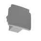 Preview: Deko-Light Schienensystem 3-Phasen 230V, D Line Endkappe grau 710067
