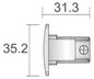 Preview: Deko-Light Schienensystem 3-Phasen 230V, D Line Endkappe schwarz 710068