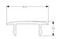 Preview: Deko-Light Schienensystem 3-Phasen 230V, D Line Abdeckblende Einbaustromschiene 710077