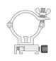 Preview: Deko-Light Schienensystem 3-Phasen 230V, D Line Truss Adapter, Silber 710083
