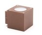 Preview: Deko-Light Wandaufbauleuchte Cubodo B, Warmweiß, braun, IP54 730329