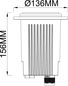 Preview: Deko-Light Bodeneinbauleuchte Phakt rund Set, E27, max. 9W, IP67 730476