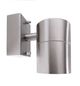 Preview: Deko-Light Wandaufbauleuchte Zilly Down, GU10, max. 35W, Edelstahl, silber, IP44 731005