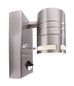 Preview: Deko-Light Wandaufbauleuchte Zilly II Down Motion, GU10, max. 35W, Edelstahl, silber, IP44 731009
