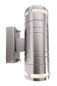 Preview: Deko-Light Wandaufbauleuchte Zilly II Up and Down, GU10, 2x max. 35W, Edelstahl, silber, IP44 731010
