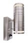 Preview: Deko-Light Wandaufbauleuchte Zilly II Up and Down Motion, GU10, 2x max. 35W, Edelstahl, silber, IP44 731011