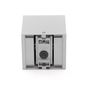 Preview: Deko-Light Wandaufbauleuchte Cubodo II Double SG, Warmweiß, silber, IP54 731019