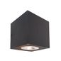 Preview: Deko-Light Wandaufbauleuchte Cubodo II Single DG, Warmweiß, dunkelgrau, IP54 731024