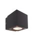 Preview: Deko-Light Wandaufbauleuchte Cubodo II Single DG Mini, Warmweiß, dunkelgrau, IP54 731029