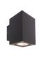 Preview: Deko-Light Wandaufbauleuchte Cubodo II Double DG Mini, Warmweiß, dunkelgrau, IP54 731030