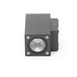 Preview: Deko-Light Wandaufbauleuchte Cubodo II Double DG Mini, Warmweiß, dunkelgrau, IP54 731030