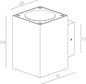 Preview: Deko-Light Wandaufbauleuchte Cubodo II Double DG Mini, Warmweiß, dunkelgrau, IP54 731030
