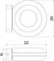 Preview: Deko-Light Wandaufbauleuchte Muscae, Warmweiß, Dunkelgrau, IP54 731081