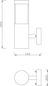 Preview: Deko-Light Wandaufbauleuchte Porrima II, GU10, max. 5W, Edelstahl, silber, IP44 731107