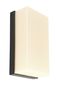 Preview: Deko-Light Wandaufbauleuchte Grumium eckig CCT, Warmweiß + Neutralweiß, Dunkelgrau, IP54 731126
