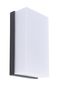 Preview: Deko-Light Wandaufbauleuchte Grumium eckig CCT, Warmweiß + Neutralweiß, Dunkelgrau, IP54 731126